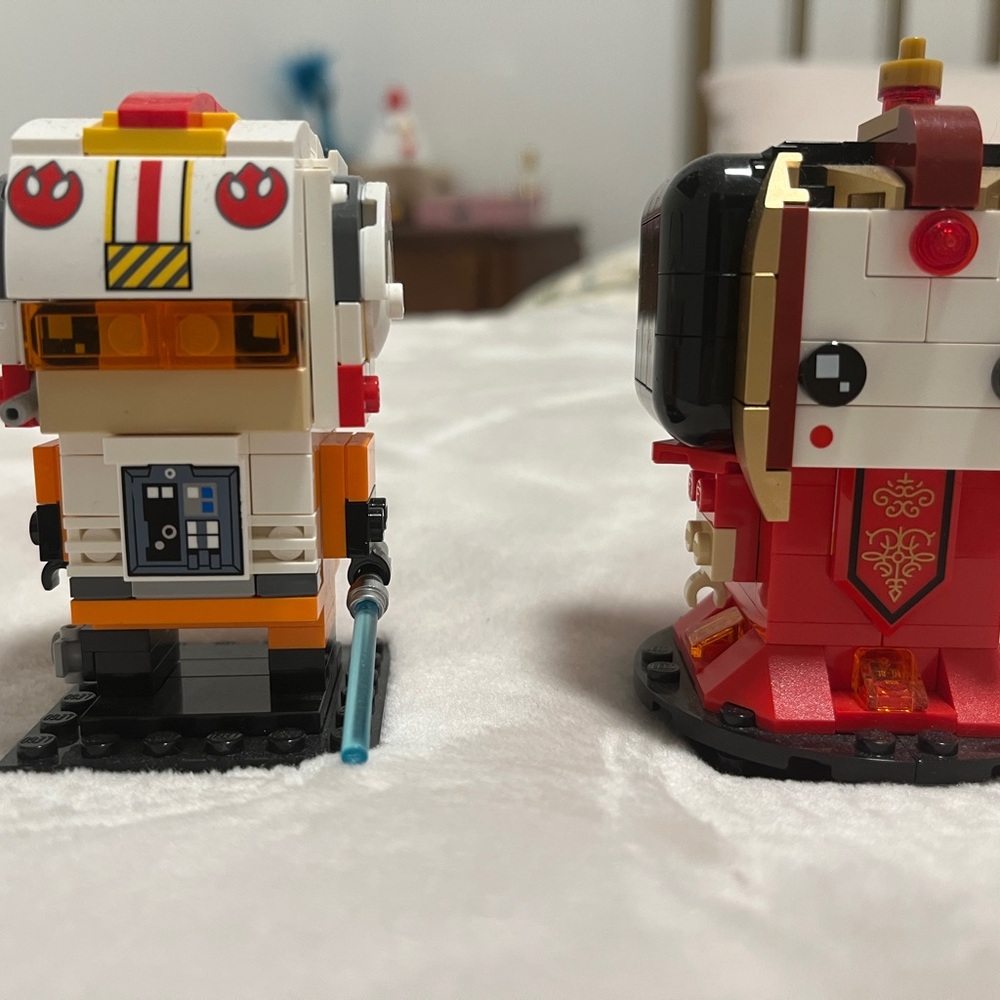 Lego Brick Headz Star Wars Queen Amidala and Luke Skywalker